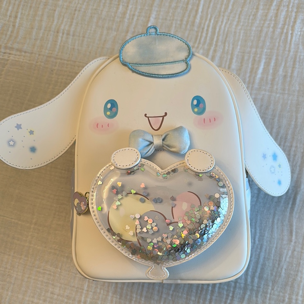 NWT Her Universe Cinnamoroll Balloon Mini Backpack with Sequins - Picture 3 of 16